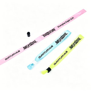 Pulsera de Tela Tejida Personalizada con Logotipo, Pulseras Personalizadas de Fábrica China, Pulsera de Tela Tejida para Festivales - Product Image 4