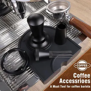 Custom Logo Espresso Tools <strong>Coffee</strong> <strong>Tamper</strong> with Scale Line Aluminum Alloy Needle <strong>Tamper</strong> Mat Dosierring <strong>Coffee</strong> Apparatus <strong>Set</strong> - Product Image 4