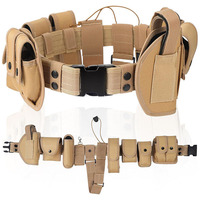 Ceinture tactique modulaire d'extérieur avec pochettes, sacs et étuis pour équipement de sécurité et de chasse