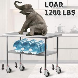 4 Zoll Prep Table Wheels Caster, expandierende Stem Caster Fit 1-1/2 "und 1-5/8" für Arbeitstisch/Wagen/Küchengeräte/Werkbank - Product Image 5