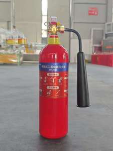 Extincteur portatif manuel en acier CO2 Classe B 2kg 3kg 5kg Rouge/Noir pour usage industriel et domestique Lutte contre l'incendie au glace carbonique - Product Image 2