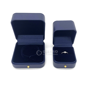 Jewelry <b>Box</b> Set Jewelry Gift Boxes with logo PU Leather Surface Jewelry <b>Packing</b> Boxes - Product Image 2