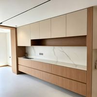 Meuble de salle à manger moderne autoportant, multifonctionnel, extensible, avec tiroirs de grande capacité, écologique, en noyer