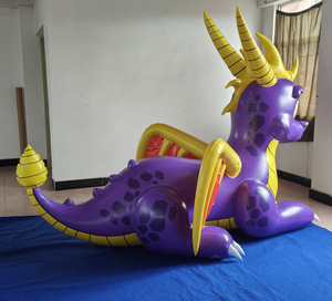 Giá thấp và chất lượng cao tùy chỉnh PVC <span class=keywords><strong>Inflatable</strong></span> Tím rồng Đồ chơi cho người lớn Đảng tổ chức sự kiện trang trí nội thất - Product Image 4