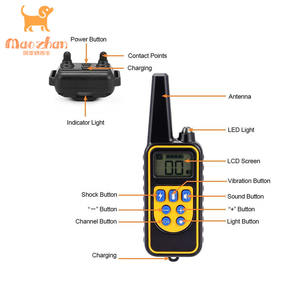 2024 Amz Venta caliente Entrenamiento de perros <span class=keywords><strong>Shock</strong></span> Bark Collar para perros remoto - Product Image 3