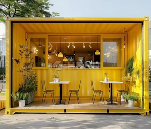 Tienda Modular Móvil de 10 <span class=keywords><strong>a</strong></span> 20 pies, Expandible, Contemporánea, de Acero, para Uso como <span class=keywords><strong>Bar</strong></span> o Cafeterí<span class=keywords><strong>a</strong></span> - Product Image 4