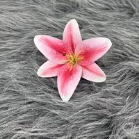 YOPIN-1710 Großhandel Hochzeit dekorative künstliche 3D-Druck Latex Lily Flower Head
