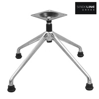 Base pivotante en alliage d'aluminium moderne à quatre étoiles pour chaise de bureau, salon, école, hôtel, certifiée BIFMA+SGS, vente en gros