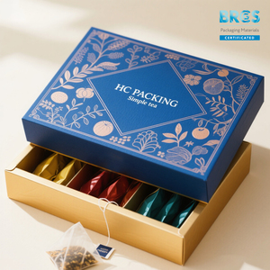 Có thể tái chế hình dạng không đều trà sản phẩm cà phê Hộp Tùy chỉnh Matt cán lá vàng dập nổi lớp phủ UV phổ - Product Image 3