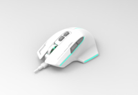 Acer OMW950 Ratón óptico gaming con cable USB, 8 botones, 7200 DPI, luz RGB, ergonómico y programable, para ambas manos, cable