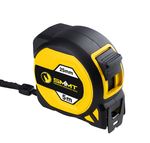 SMMT Nouvelle Ruban à mesurer robuste en acier au carbone de 5 m avec lame de 25 mm de large, double verrouillage et boîtier caoutchouté en TPR - Product Image 3