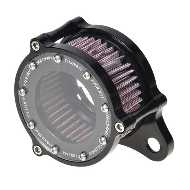 Мотоциклетный алюминиевый ретро-фильтр очиститель воздуха для Harley XL883 XL1200 X48 883 1200 стеклянные прозрачные детали