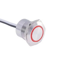 ELEWIND 16MM 1NO IP65 CE pour interrupteur à bouton-poussoir avec lumière 24VDC 50mA