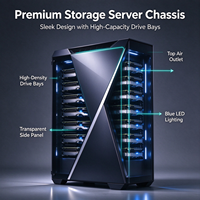 Boîtier de serveur IA 4U en rack, compatible avec plusieurs cartes GPU, pour station de travail d'apprentissage profond