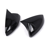 Tapas Cubiertas de Espejo Retrovisor para VW Polo MK6 2018-2022 Negro Brillante 2G0857537 2G0857538