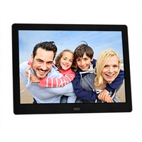 Cadre photo numérique HD IPS 12,1 pouces avec horloge, lecteur MP3/MP4/AVI – Cadeau idéal pour la famille et les amis – Prix de gros