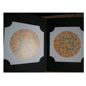 Livre de <span class=keywords><strong>test</strong></span> de la vue <span class=keywords><strong>Ishihara</strong></span> de qualité supérieure, 38 plaques, fabriqué en Chine - Product Image 3
