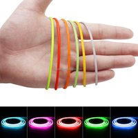 2,7mm Sensor-Steuerung 12V 6000K Flexibler Mini-Cut-Lichtstreifen 2700K COB LED-Streifen für Auto Blau/Grün/Rot/Pink/Eisblau LED-Band