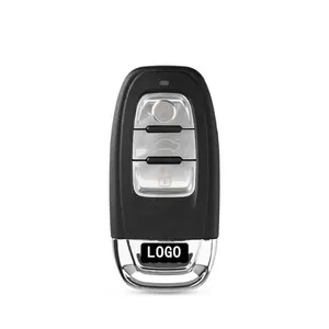 Keyyou-coque de clé télécommande intelligente 3 boutons, 754G, avec lame non gravé, pour voiture Audi A4L, A5, Q5, 754C