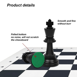 Các Nhà Sản Xuất Bán 34 Bộ 9.6Cm Nhựa <span class=keywords><strong>Staunton</strong></span> Cờ Vua Miếng Vua Giải Đấu Bộ Cho Câu Lạc Bộ & Ajedrez Trò Chơi 9.6cms - Product Image 5
