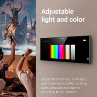 Pantalla de Control Central Tuya IPS de 12.3 Pulgadas con Pantalla Táctil Android, Diseño de Barra, Interruptor Inteligente, Música de Fondo, Voz, Puerta de Enlace Wi-Fi