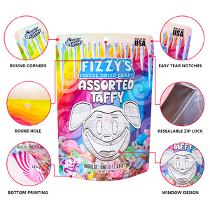 Tùy chỉnh 3.5g <span class=keywords><strong>Ziplock</strong></span> nhôm nhựa Mylar đứng túi 7g mùi bằng chứng tái chế bao bì cho kẹo thuốc lá nhỏ Logo 3.5 - Product Image 2