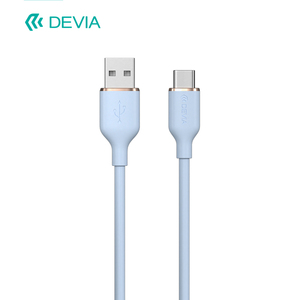 <span class=keywords><strong>C</strong></span>âble de données <span class=keywords><strong>USB</strong></span> A vers Type-<span class=keywords><strong>C</strong></span> en silicone à charge rapide 2,4A <span class=keywords><strong>Devia</strong></span> 1,2M - Product Image 2