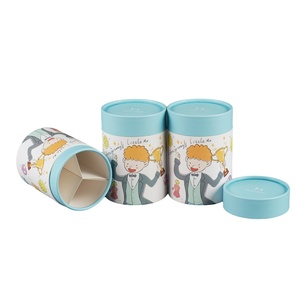 Customised Round Cylinder Paper Cardboard Tube Box Cans Packaging Candle Perfume Tea <b>Leaf</b> Containers with Lids - Product Image 3