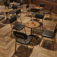 Meubles commerciaux, tables et chaises de restaurant rétro, tables à manger en métal pour bars, pubs, restaurants, cafés, chaises pour cafés
