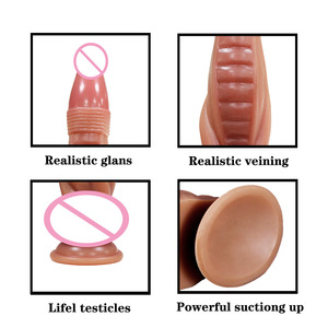 Nuevo Pene Realista de Silicona Líquida con Forma de Elefante de Nariz Roja de Jiuxi para Mujeres, un Juguete Sexual para Adultos con Forma Mutante - Product Image 2