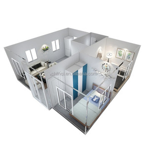 บ้านคอนเทนเนอร์สำเร็จรูปแบบขยายได้ 2-3 ห้องนอน ประกอบเป็นบ้านพักอาศัย สำนักงาน หรืออพาร์ทเมนท์ วิลล่า โครงสร้างเหล็กแบบแซนวิช - Product Image 2