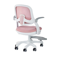Chaise d'apprentissage pour enfants avec dossier en maille respirante, cadre en fer confortable, siège correcteur, accoudoirs, design simple