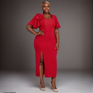 Sexy Fat Women in Red Dress - Customized Plus Size Fashion