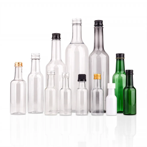 Bouteilles en plastique PET de qualité alimentaire avec bouchon à vis en aluminium, 30ML, 50ML, 100ML, 125ML, 150ML, 250ML, <span class=keywords><strong>330ML</strong></span>, 375ML, 750ML, pour vin et spiritueux - Product Image 2