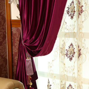 Tenda in Velluto 100% Poliestere di Lusso per <span class=keywords><strong>la</strong></span> Casa, Super Morbida, Pesante, Oscurante per Soggiorno e Camere da Letto Femminili - Product Image 3