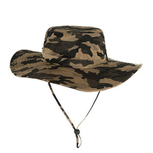 Chapeaux Bob d'été camouflage avec protection solaire et rabat, vente en gros - Product Image 1