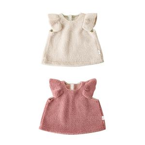 الخريف بلا أكمام سترة محبوك بلون واحد الفتيات تانك الأعلى صدرية تيدي ملابس تريك بالجملة أطفال تيدي سترات أطفال - Product Image 1