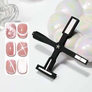 Cross-shaped Magnetic Nail Gel Set For Beginners Quality Strong Cat Eye Magnet For Nail Art DIY Double-head Magnet For Nail Art
