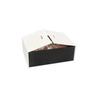 Calendrier de l'Avent de Noël personnalisé Emballage en carton Fermeture à ruban pour double porte ouverte Matériau éponge recyclé Stratification mate
