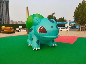 Modèle de grenouille gonflable de taille personnalisée Grenouille gonflable Bulbasaur Animal de dessin animé pour la décoration d'événement à thème - Product Image 2