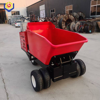 Mini-dumper à essence à 6 roues motrices avec capacité de charge de 800 kg et système entièrement hydraulique pour la construction