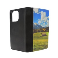Étui personnalisé en cuir sublimation vierge de haute qualité pour iPhone 13/13 Pro/Max, porte-cartes et portefeuille