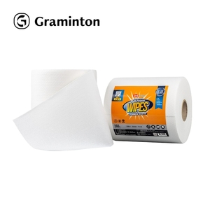 12 rouleaux par carton avec support, ensemble en pâte de bois avec porte-rouleau, papier essuie-tout de cuisine 100% pure pâte de bois, utilisation sèche et humide - Product Image 2