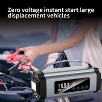 Démarreur de batterie de voiture 12V haute puissance automatique avec compresseur d'air batterie externe Portable voiture batterie au Lithium Booster démarreur de saut