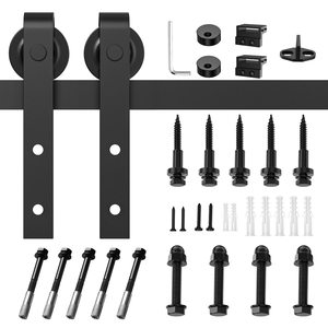 Phong Cách Hiện Đại Không Thấm Nước Cửa Trượt Phần Cứng Kit Cho Khách Sạn Sử Dụng Bằng Gỗ Barn Trượt Đường Ray Chất Lượng Cao Cửa Trượt Phần Cứng - Product Image 6