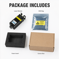 Nouveau module laser 5W 12V 450nm lumière bleue TTL avec carte adaptateur d'interface pour machine de gravure laser