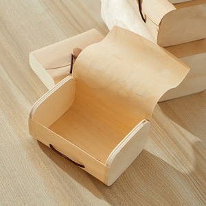 Embalaje de regalo estético Cajas Corteza cuadradas de <span class=keywords><strong>madera</strong></span> de abedul natural Té Botellas de crema de vino tinto Pino para uso de tecnología de almacenamiento - Product Image 4