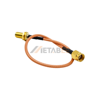 Câble pigtail SMA à polarité inversée de 20 cm à faible perte, connecteur d'antenne coaxiale RP SMA mâle vers femelle haute performance