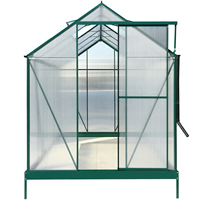 Serre de jardin en aluminium et polycarbonate sur mesure, facile à assembler, pour usage domestique, structure extérieure pour la culture des champignons