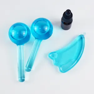 Beauty Globes Skincare Facial Massage Cooling Face Massage Tool Roller Glass Magic Ice Globes Facial